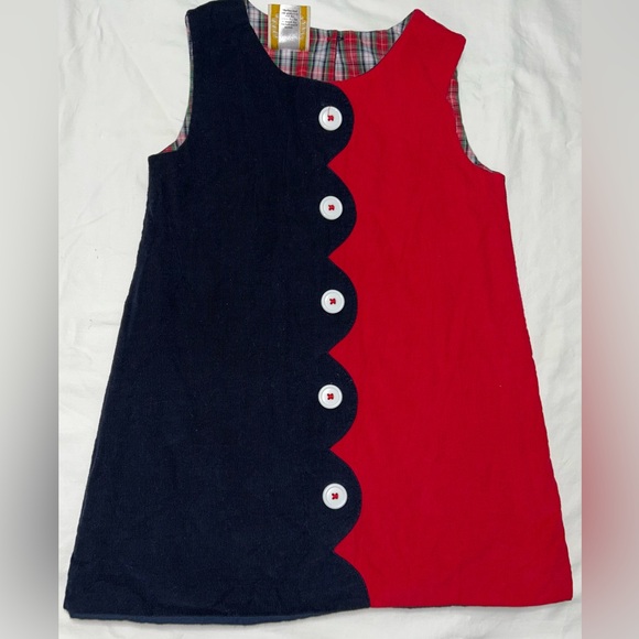 The Beaufort Bonnet Company Other - The Beaufort Bonnet Company red/blue corduroy jumper sz 7 EUC